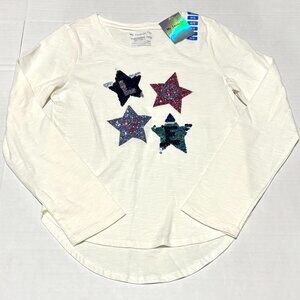 NWT Member's Mark Favorite Tee Girls Sequin Shirt
